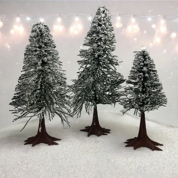 Department 56 Other - Department 56 Frosted Norway Pines Christmas Village Accessory from 1989